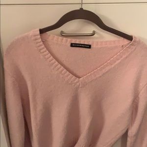 pink sweater